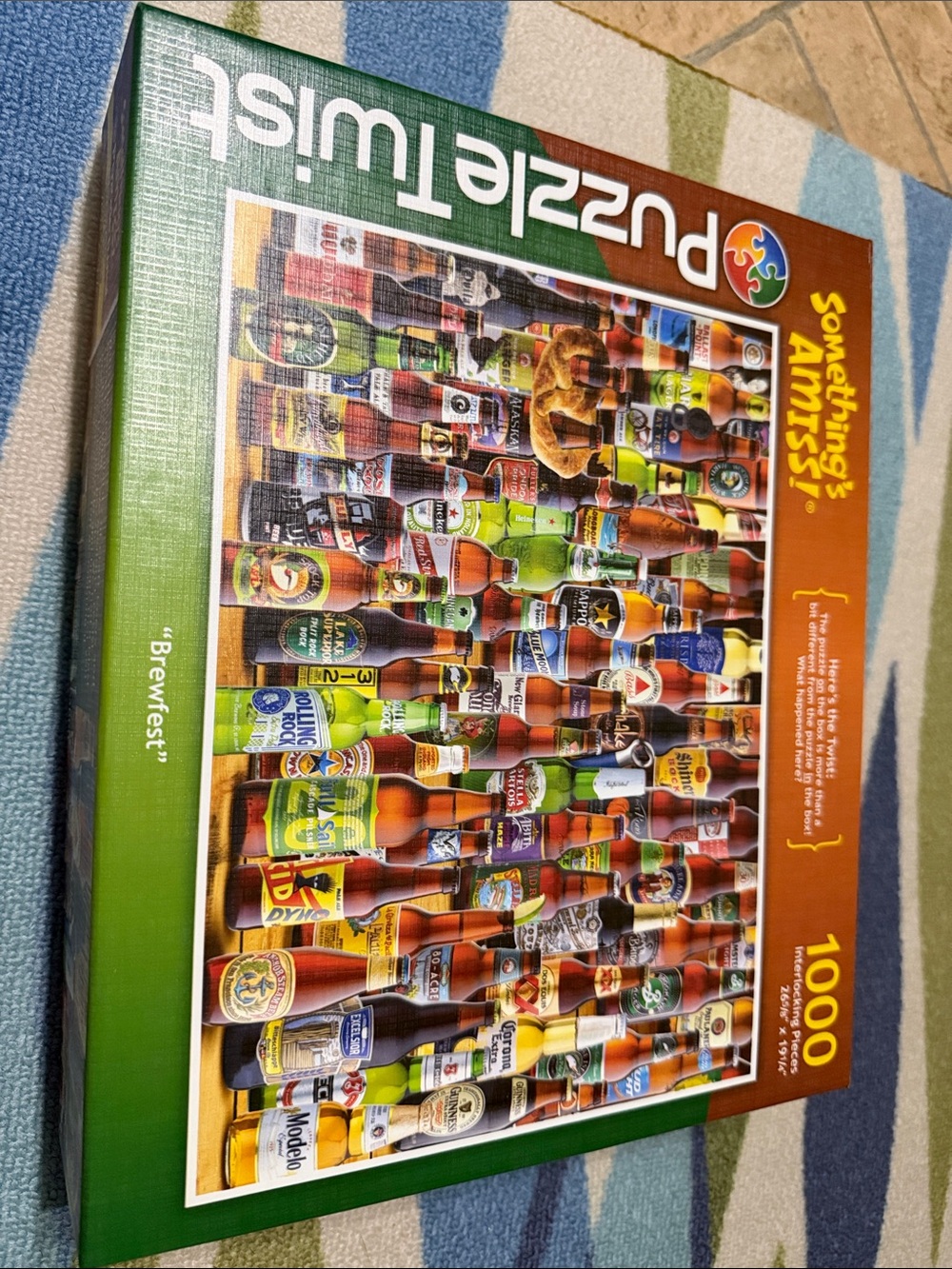 Brewfest 1000-Piece Jigsaw Puzzle - Green/Brown